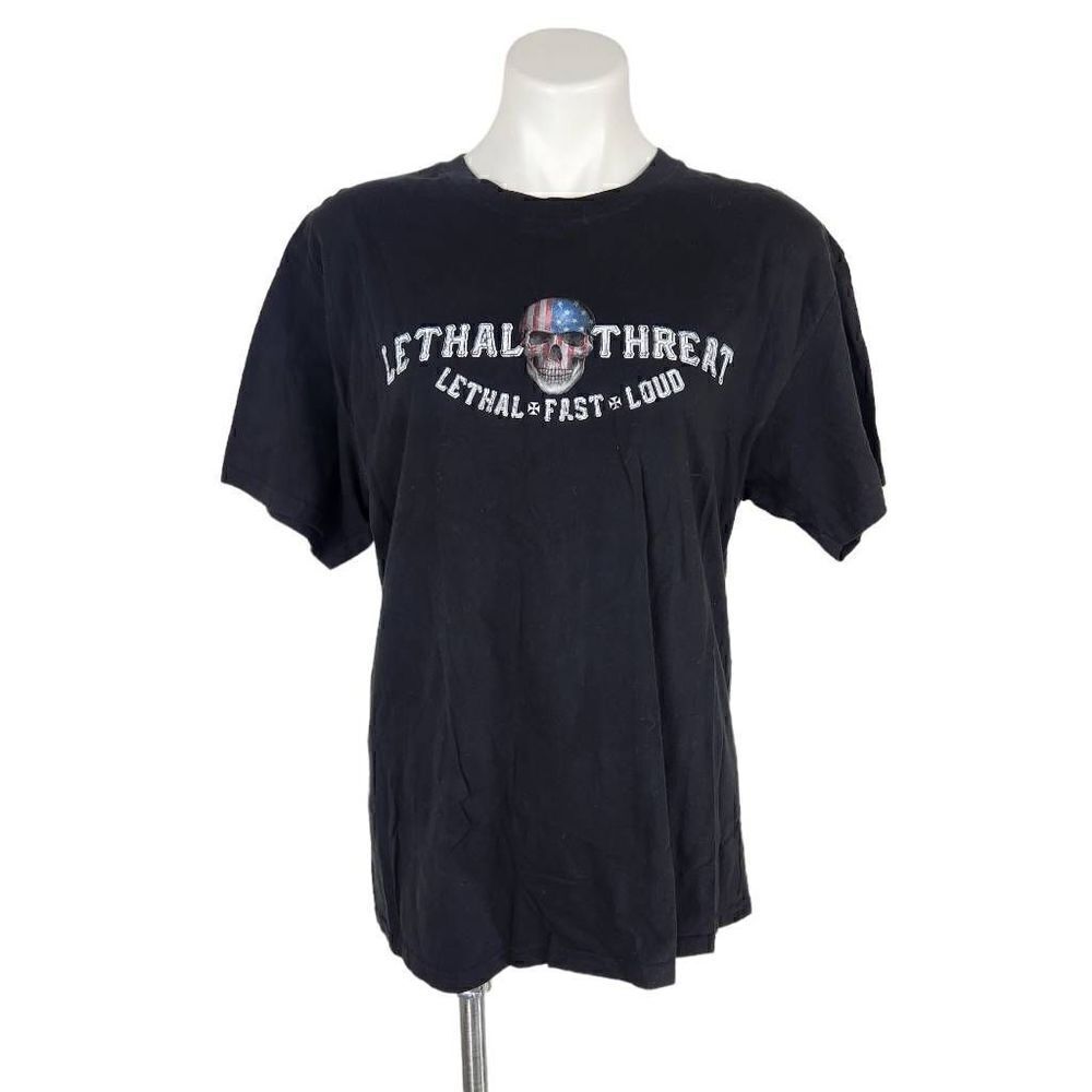 Lethal Threat American Kustom Kulture black t-shirt size Large